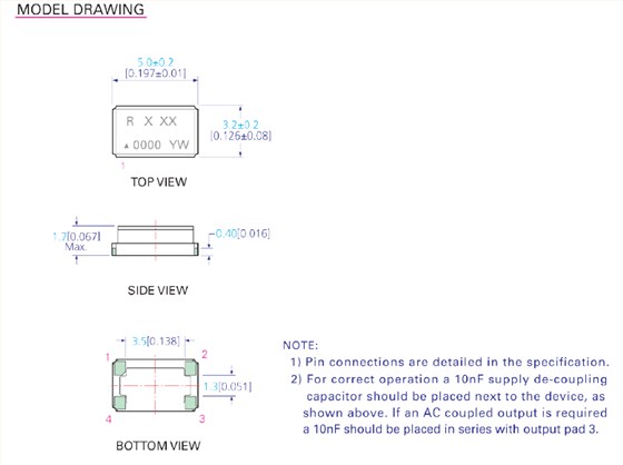 RFPT400 5032 TCXO