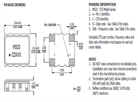 美国西迪斯晶振,VC-TCXO晶振,533晶振,压控温补晶体振荡器