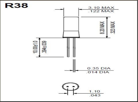 Rubyquartz晶振,R38晶振,R38-32.768-6-10PPM-NPB晶振