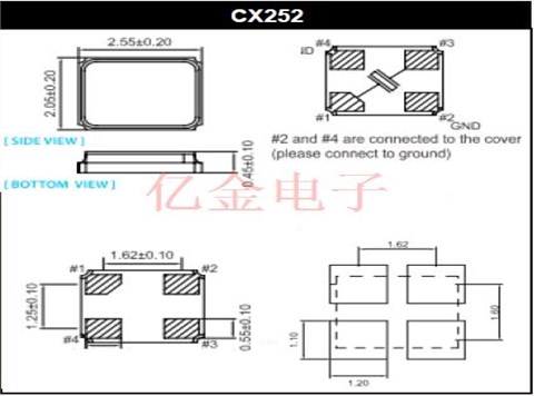 Cardinal欧美进口晶振,CX252高性能晶振,CX252Z-A0-B4C4-150-16.0D12晶振