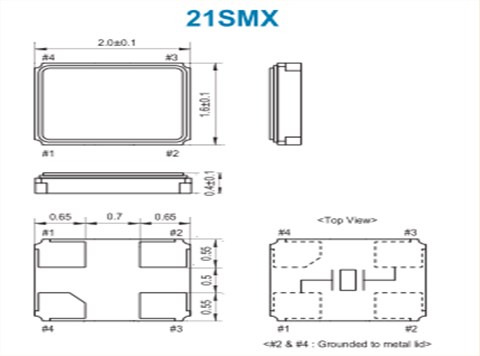 SMI晶振|21SMX贴片晶振|21M400-8|6G基站晶振