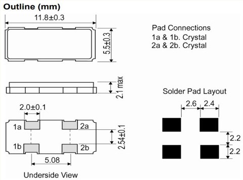IQD晶振|6SMX晶振|LFXTAL026511Reel|贴片陶瓷谐振器