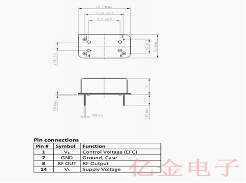 AXTAL晶振,VCXO压控晶振,AXIS45S晶振,进口石英晶振,德国进口晶振