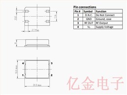 SAW振荡器,AXPS10晶振,进口SMD晶振,德国进口晶振,石英晶振,AXTAL晶振