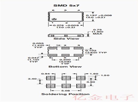 FMI有源晶振,7050振荡器,FMVC3S系列,VCXO晶振,美国进口晶振,SMD压控振荡器