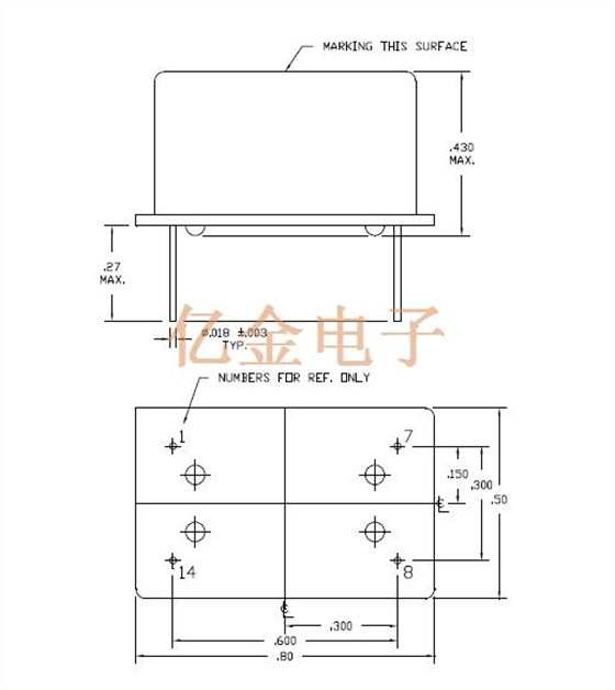 t1220 12.70 x 20.32 TCXO