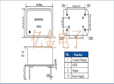 AOCJY1A-10.000MHZ-F,美国艾博康Abracon晶振,5V晶振