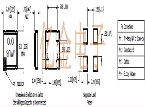 MIH305048AH-100.000MHZ,MIH有源贴片晶振,平板电脑晶振