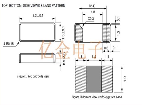 CC7V-T1A-32.768KHZ-12.5PF-20PPM-TB-QA,Micro微晶晶振,3215陶瓷晶振