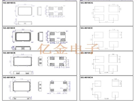 SG8018CA50MhzTJHPA,EPSON耐高温晶振,7050低相位噪声振荡器