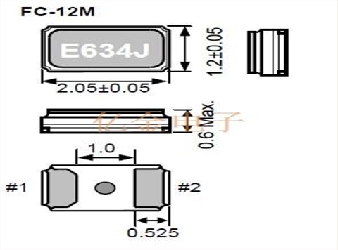 X1A000061000800,FC-12M晶振,数码电子晶振