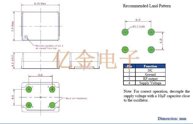 AOCJYR-10.000MHz-M5625LF 9.7-7.5 OCXO