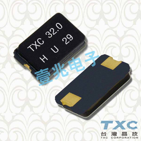 AA08000002,TXC节能型设备晶振,5032黑色面陶瓷晶振